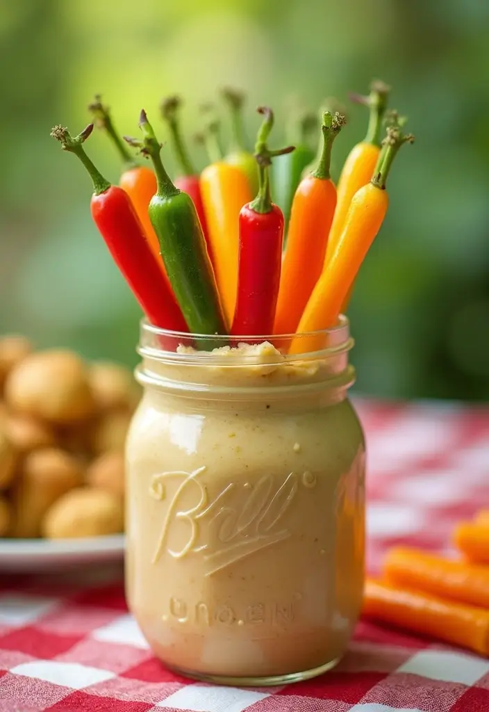 25 Mason Jar Salad Recipes That Are Fresh, Fun, and Healthy 62 25 Mason Jar Salad Recipes That Are Fresh, Fun, and Healthy - 14. Veggie-Packed Hummus Salad