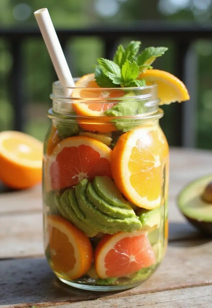 25 Mason Jar Salad Recipes That Are Fresh, Fun, and Healthy 72 25 Mason Jar Salad Recipes That Are Fresh, Fun, and Healthy - 16. Citrus Avocado Salad