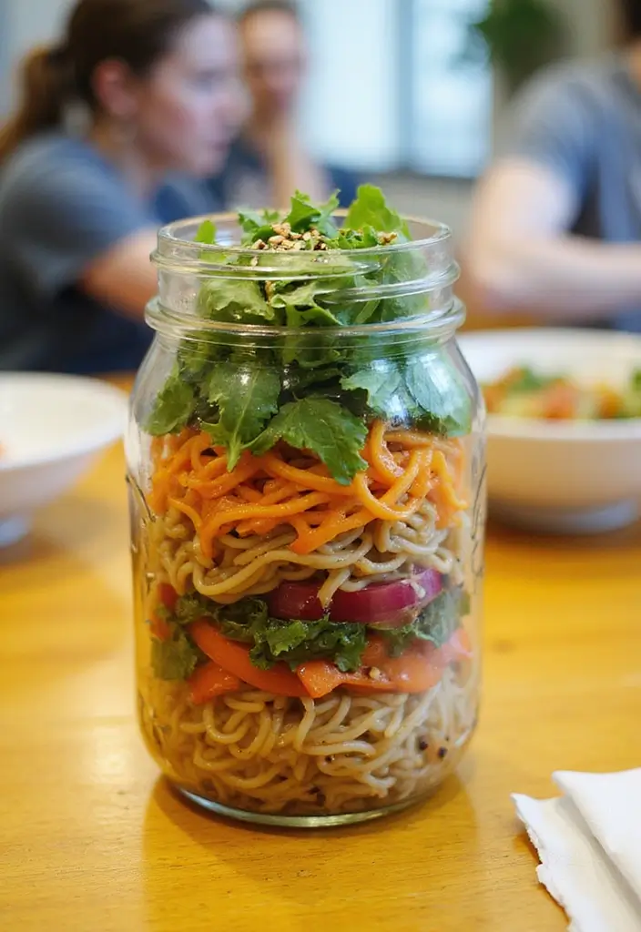 25 Mason Jar Salad Recipes That Are Fresh, Fun, and Healthy 29 25 Mason Jar Salad Recipes That Are Fresh, Fun, and Healthy - 7. Asian Noodle Salad