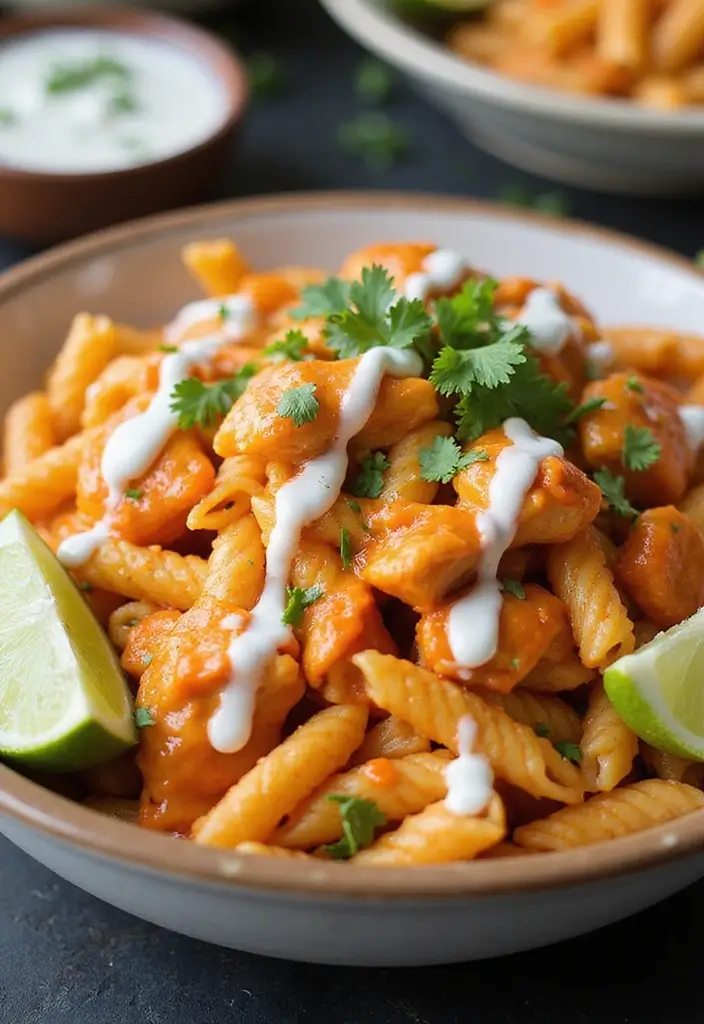 25 Pasta Salad Recipes That Are 100% Gluten Free and Flavorful 66 25 Pasta Salad Recipes That Are 100% Gluten Free and Flavorful - 12. Buffalo Chicken Pasta Salad