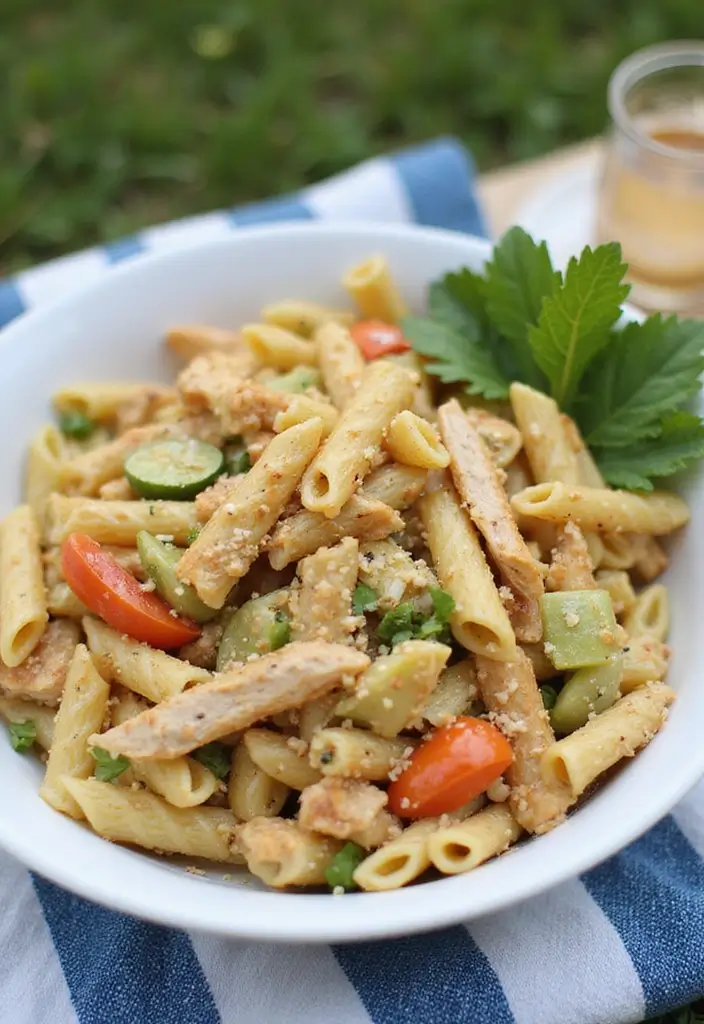 25 Pasta Salad Recipes That Are 100% Gluten Free and Flavorful 83 25 Pasta Salad Recipes That Are 100% Gluten Free and Flavorful - 15. Honey Mustard Chicken Pasta Salad