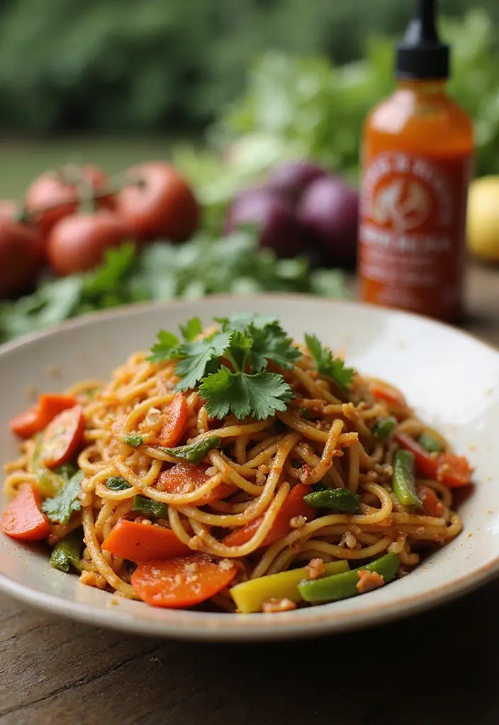 25 Pasta Salad Recipes for BBQ That Steal the Show 68 25 Pasta Salad Recipes for BBQ That Steal the Show - 14. Sriracha Soy Noodle Salad