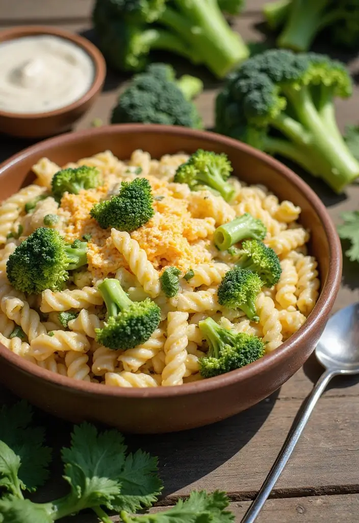 25 Pasta Salad Recipes for BBQ That Steal the Show 75 25 Pasta Salad Recipes for BBQ That Steal the Show - 15. Broccoli and Cheese Pasta Salad