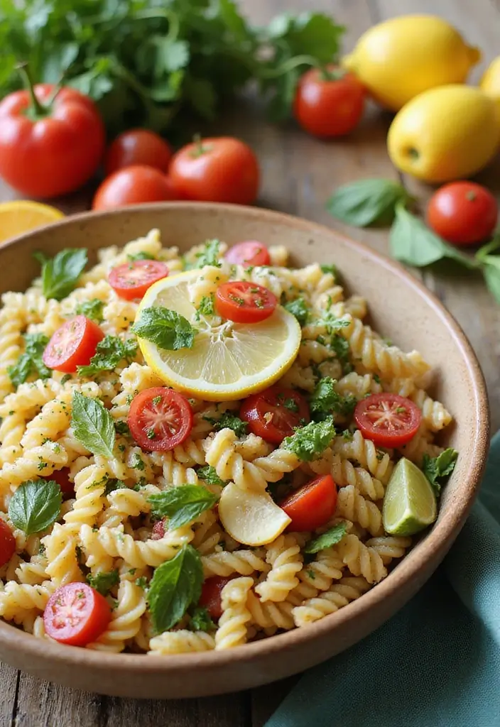 25 Pasta Salad Recipes for BBQ That Steal the Show 18 25 Pasta Salad Recipes for BBQ That Steal the Show - 4. Italian Pasta Salad with Lemon Vinaigrette