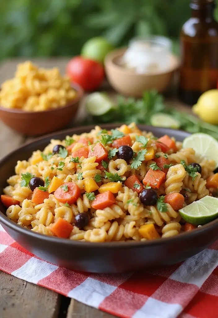 25 Pasta Salad Recipes for BBQ That Steal the Show 23 25 Pasta Salad Recipes for BBQ That Steal the Show - 5. Southwest Pasta Salad