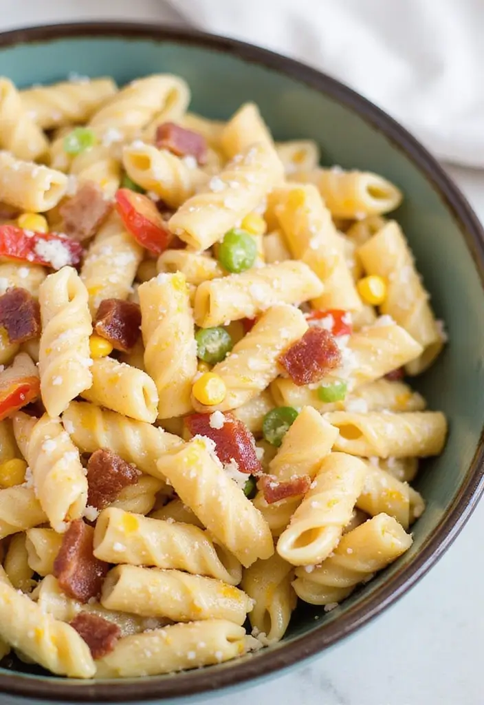 25 Pasta Salad Recipes with Bacon Ranch for Creamy Perfection 73 25 Pasta Salad Recipes with Bacon Ranch for Creamy Perfection - 13. Bacon Ranch Pasta Salad with Corn