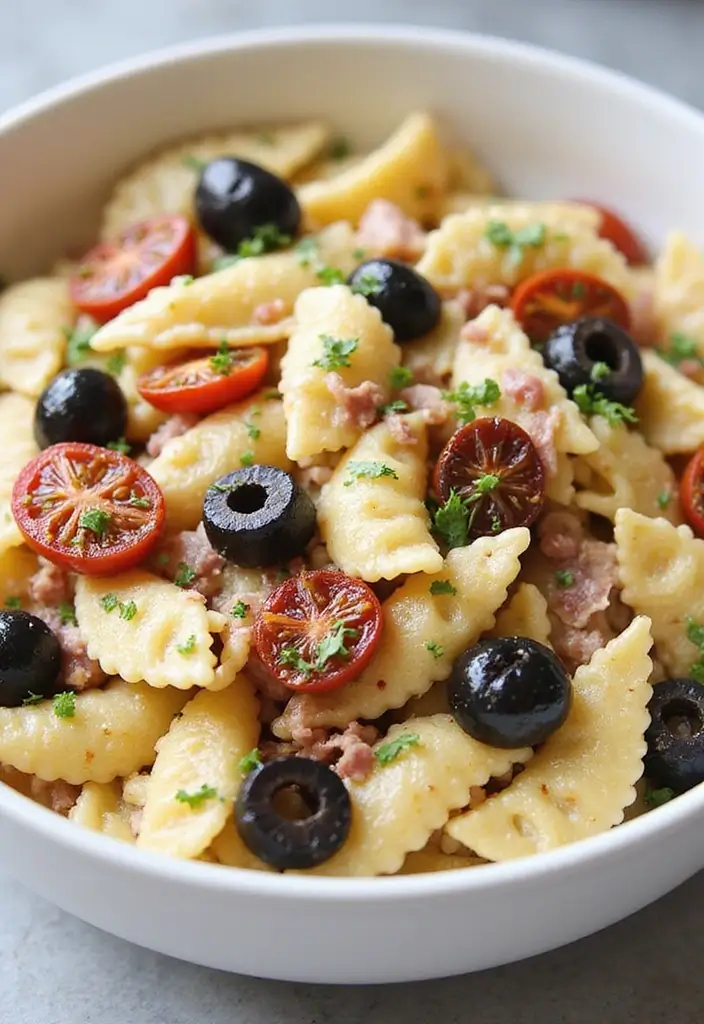 25 Pasta Salad Recipes with Bacon Ranch for Creamy Perfection 86 25 Pasta Salad Recipes with Bacon Ranch for Creamy Perfection - 16. Bacon Ranch Pasta Salad with Sun-Dried Tomatoes