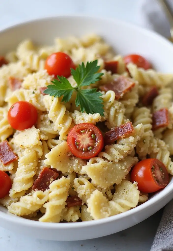 25 Pasta Salad Recipes with Bacon Ranch for Creamy Perfection 108 25 Pasta Salad Recipes with Bacon Ranch for Creamy Perfection - 20. Bacon Ranch Pasta Salad with Quinoa