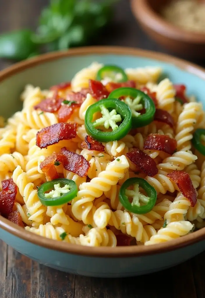 25 Pasta Salad Recipes with Bacon Ranch for Creamy Perfection 119 25 Pasta Salad Recipes with Bacon Ranch for Creamy Perfection - 23. Spicy Bacon Ranch Pasta Salad