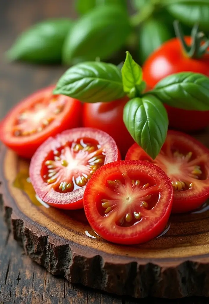 25 Raw Vegetable Salad Recipes That Are Crunchy and Healthy 67 25 Raw Vegetable Salad Recipes That Are Crunchy and Healthy - 13. Simple Tomato and Basil Salad