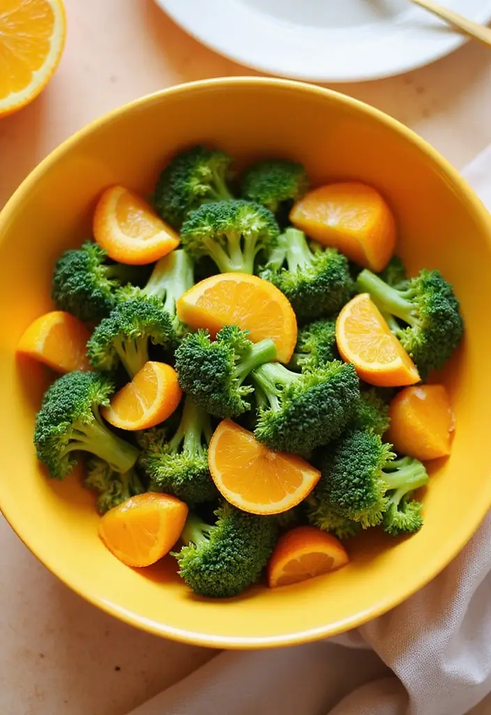 25 Raw Vegetable Salad Recipes That Are Crunchy and Healthy 80 25 Raw Vegetable Salad Recipes That Are Crunchy and Healthy - 16. Broccoli and Orange Salad