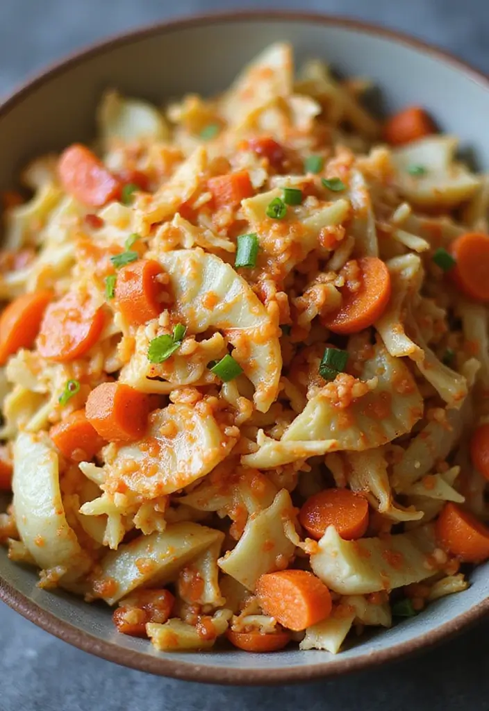 25 Raw Vegetable Salad Recipes That Are Crunchy and Healthy 102 25 Raw Vegetable Salad Recipes That Are Crunchy and Healthy - 20. Spicy Cabbage Salad