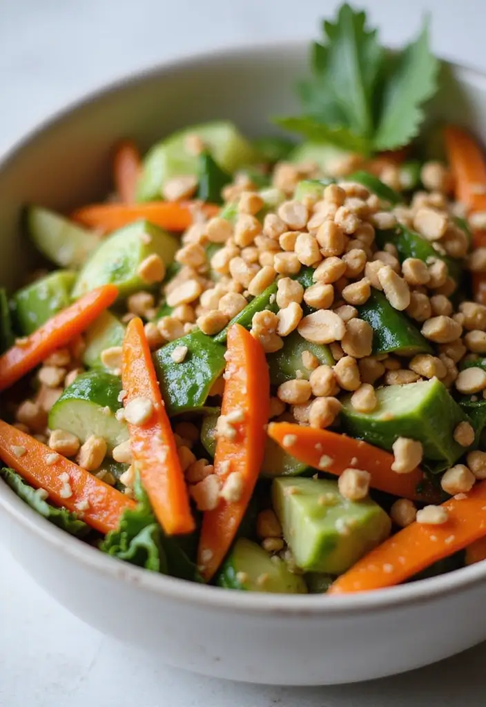 25 Salad Lunch Meal Prep Recipes for a Fresh Work Week 91 25 Salad Lunch Meal Prep Recipes for a Fresh Work Week - 19. Thai Salad with Peanut Dressing