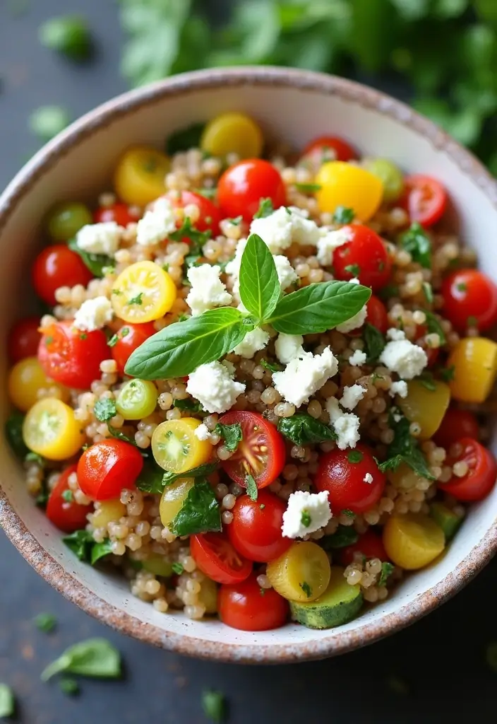 25 Salad Lunch Meal Prep Recipes for a Fresh Work Week 6 25 Salad Lunch Meal Prep Recipes for a Fresh Work Week - 2. Mediterranean Quinoa Salad