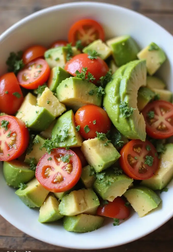 25 Salad Lunch Meal Prep Recipes for a Fresh Work Week 106 25 Salad Lunch Meal Prep Recipes for a Fresh Work Week - 22. Avocado and Tomato Salad