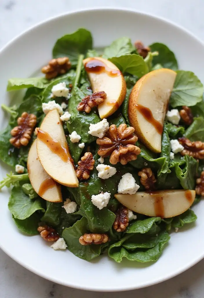 25 Salad Recipes for Dinner Party That Impress Every Guest 1 25 Salad Recipes for Dinner Party That Impress Every Guest - 1. Mixed Greens with Pears and Blue Cheese