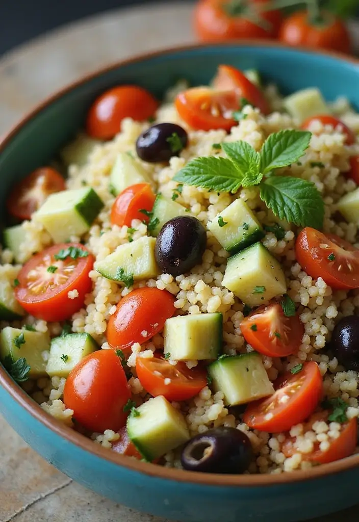 25 Salad Recipes for Dinner Party That Impress Every Guest 42 25 Salad Recipes for Dinner Party That Impress Every Guest - 10. Mediterranean Couscous Salad