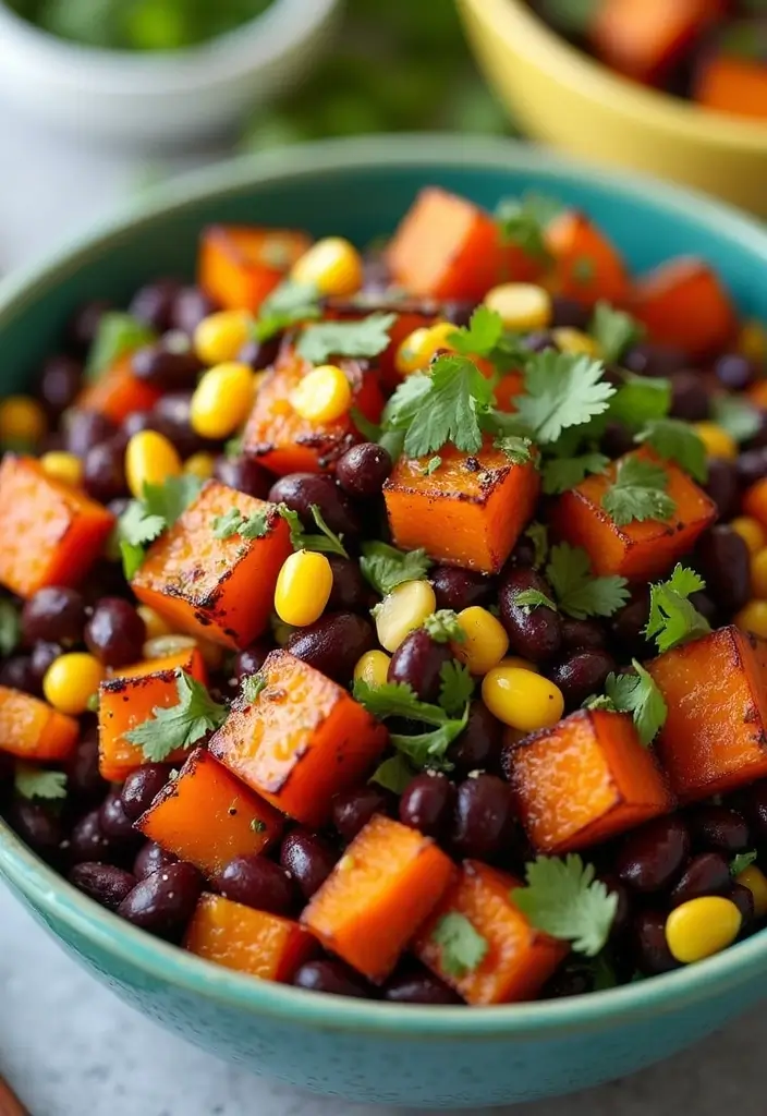 25 Salad Recipes for Dinner Party That Impress Every Guest 53 25 Salad Recipes for Dinner Party That Impress Every Guest - 13. Sweet Potato and Black Bean Salad