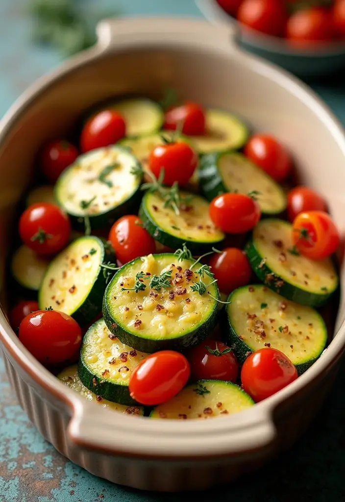 25 Salad Recipes for Dinner Party That Impress Every Guest 101 25 Salad Recipes for Dinner Party That Impress Every Guest - 21. Baked Zucchini and Tomato Salad