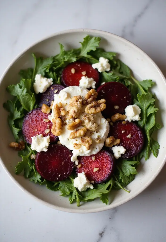 25 Salad Recipes for Dinner Party That Impress Every Guest 24 25 Salad Recipes for Dinner Party That Impress Every Guest - 6. Roasted Beet and Goat Cheese Salad