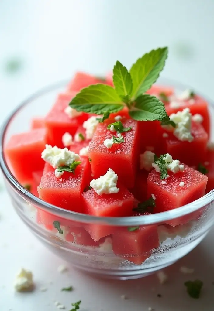 25 Salad Recipes for Dinner Party That Impress Every Guest 37 25 Salad Recipes for Dinner Party That Impress Every Guest - 9. Watermelon Feta Salad