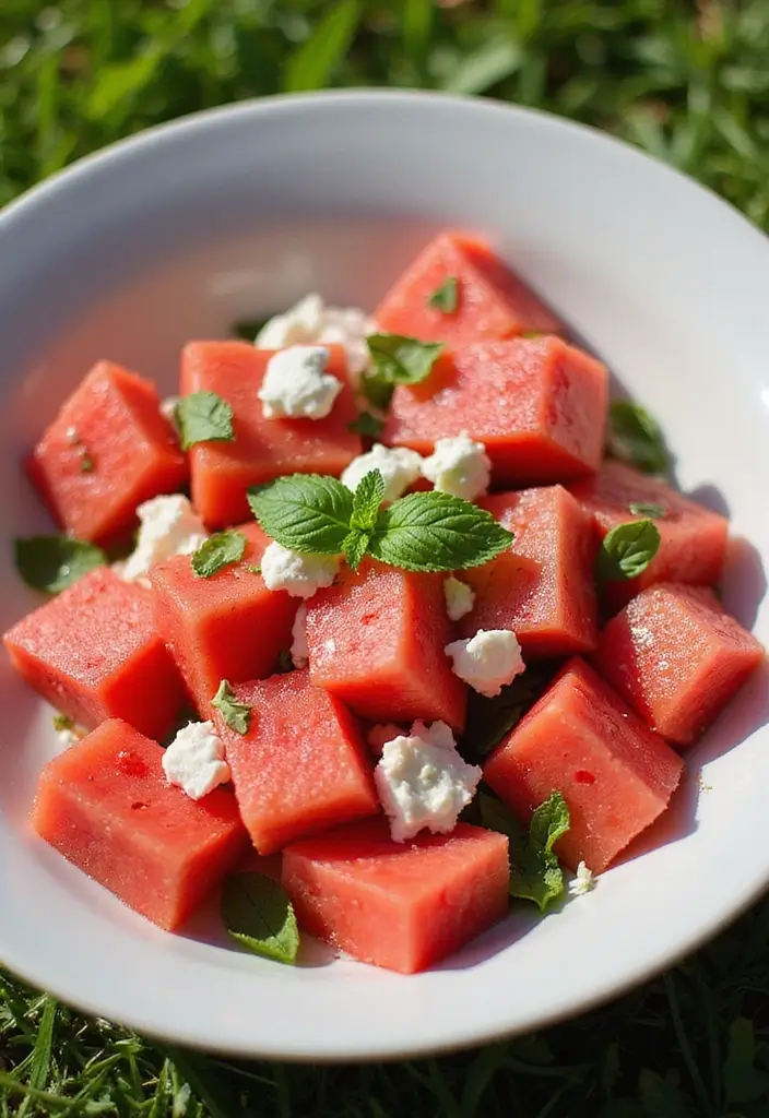 25 Salad and Go Copycat Recipes That Taste Just Like the Real Thing - 12. Watermelon Feta Salad