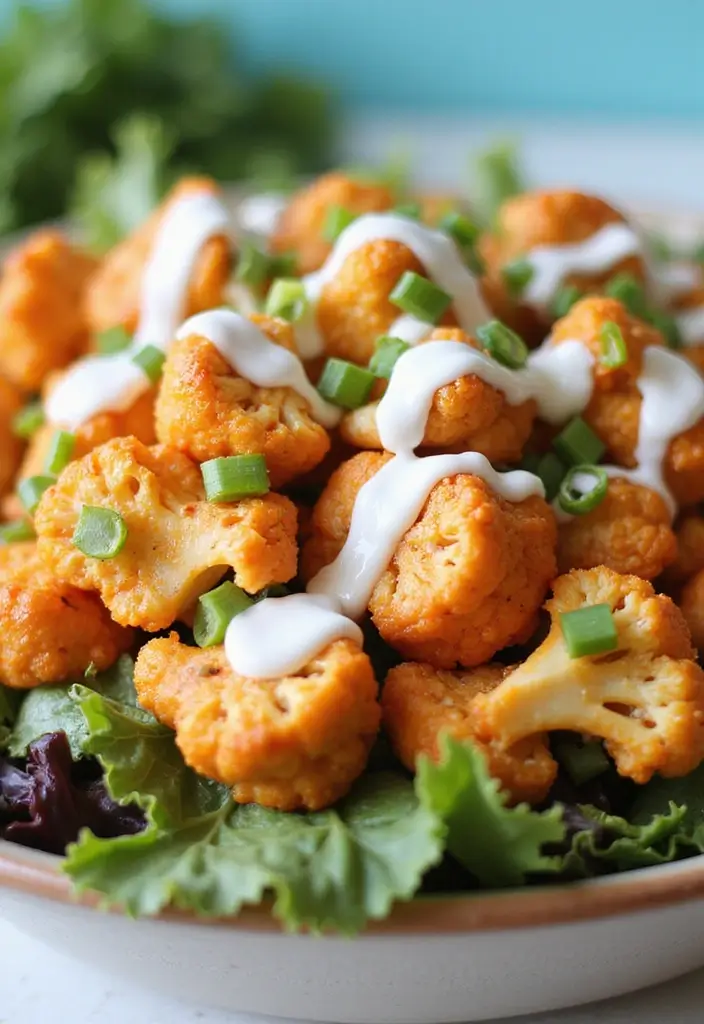 25 Salad and Go Copycat Recipes That Taste Just Like the Real Thing - 16. Buffalo Cauliflower Salad