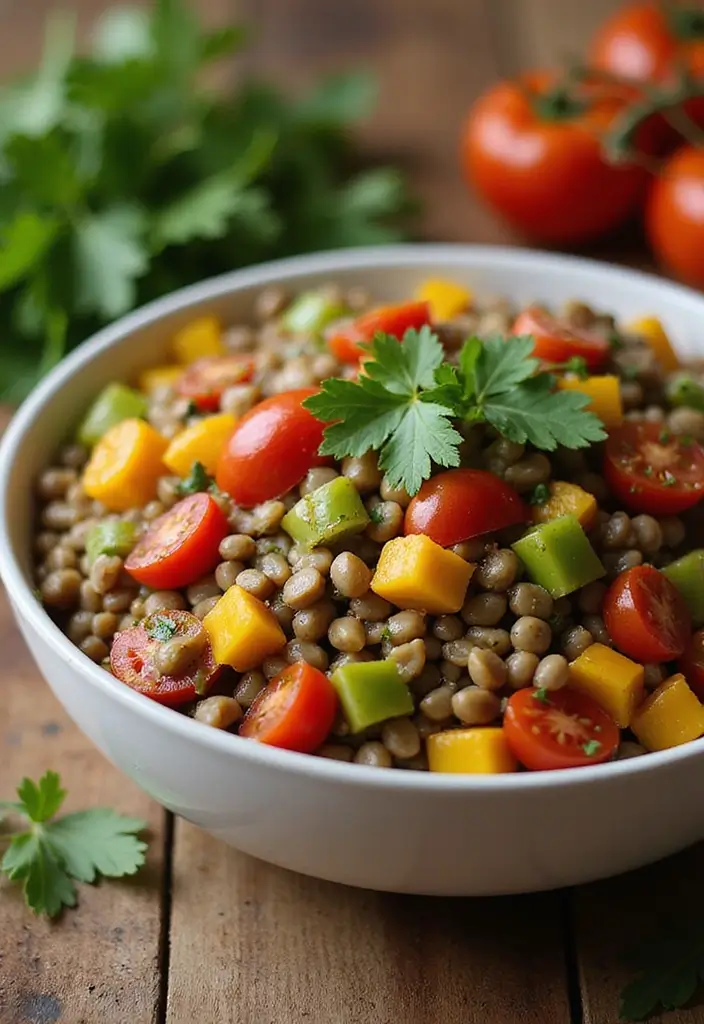 25 Salad and Go Copycat Recipes That Taste Just Like the Real Thing - 19. Lentil Salad with Lemon Vinaigrette