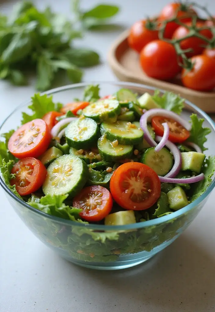 25 Salad and Go Copycat Recipes That Taste Just Like the Real Thing - 2. Garden Salad with Homemade Vinaigrette