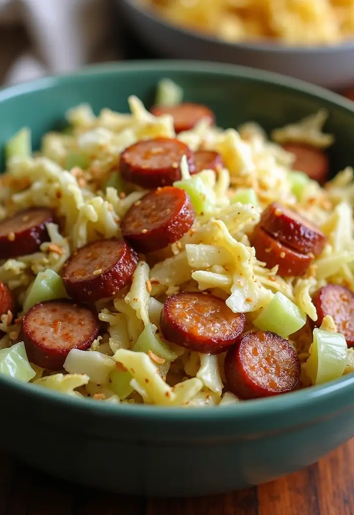 25 Salad and Go Copycat Recipes That Taste Just Like the Real Thing - 20. Cabbage and Sausage Salad