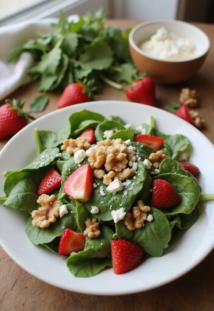 25 Salad and Go Copycat Recipes That Taste Just Like the Real Thing - 4. Spinach Strawberry Salad