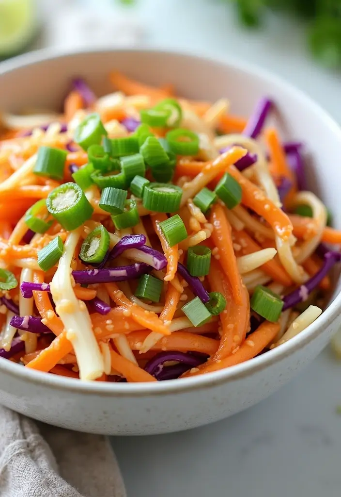 25 Salad and Go Copycat Recipes That Taste Just Like the Real Thing - 9. Asian Slaw with Ginger Soy Dressing