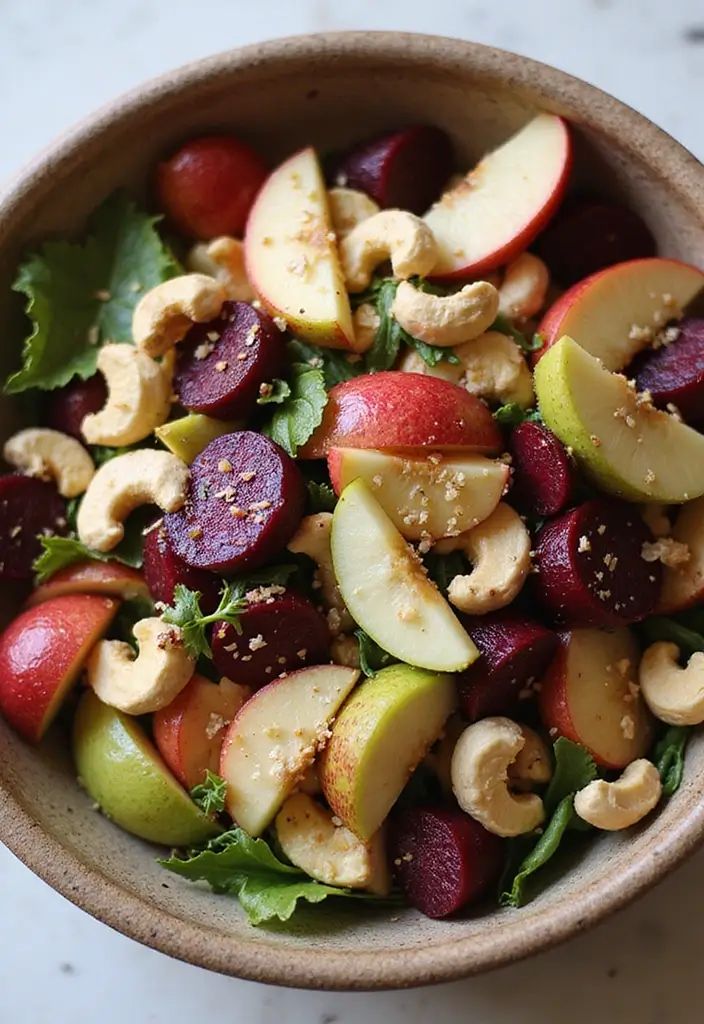 27 Beet and Apple Salad Recipes That Blend Sweet and Earthy Flavors 83 27 Beet and Apple Salad Recipes That Blend Sweet and Earthy Flavors - 17. Beet and Apple Salad with Cashews