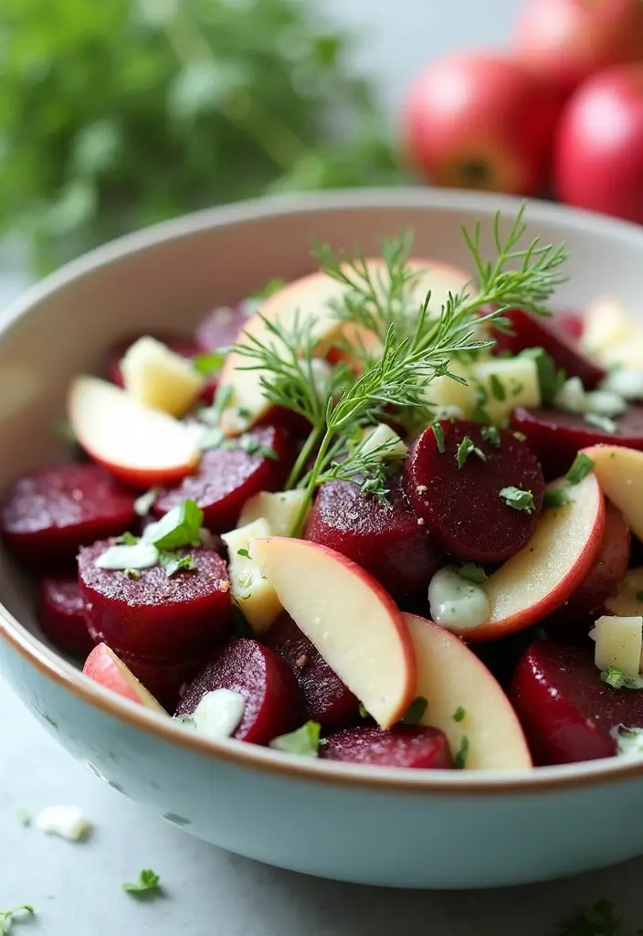 27 Beet and Apple Salad Recipes That Blend Sweet and Earthy Flavors 98 27 Beet and Apple Salad Recipes That Blend Sweet and Earthy Flavors - 20. Beet and Apple Salad with Dill and Yogurt Dressing