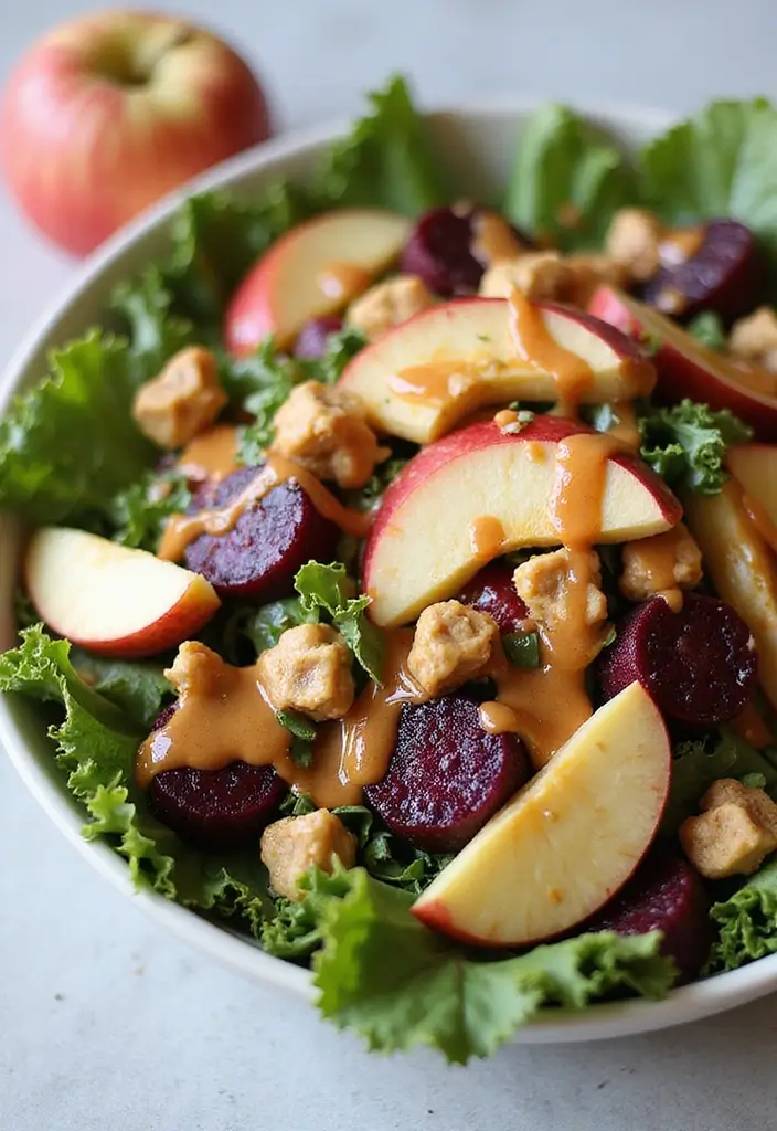 27 Beet and Apple Salad Recipes That Blend Sweet and Earthy Flavors 103 27 Beet and Apple Salad Recipes That Blend Sweet and Earthy Flavors - 21. Beet and Apple Salad with Thai Peanut Dressing