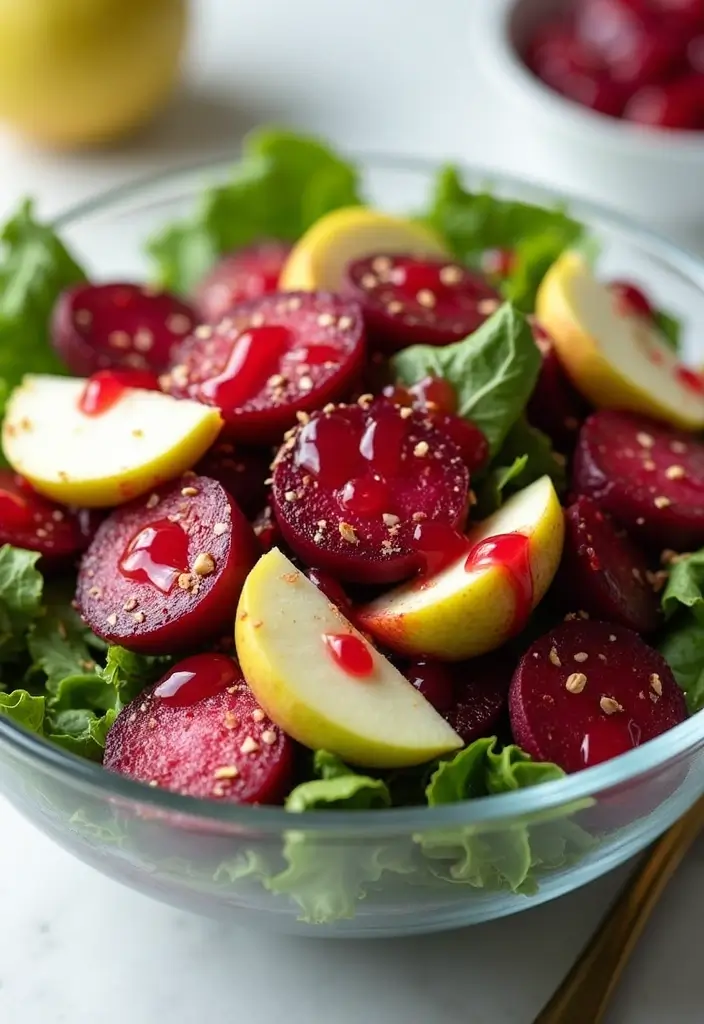 27 Beet and Apple Salad Recipes That Blend Sweet and Earthy Flavors 118 27 Beet and Apple Salad Recipes That Blend Sweet and Earthy Flavors - 24. Beet and Apple Salad with Raspberry Vinaigrette