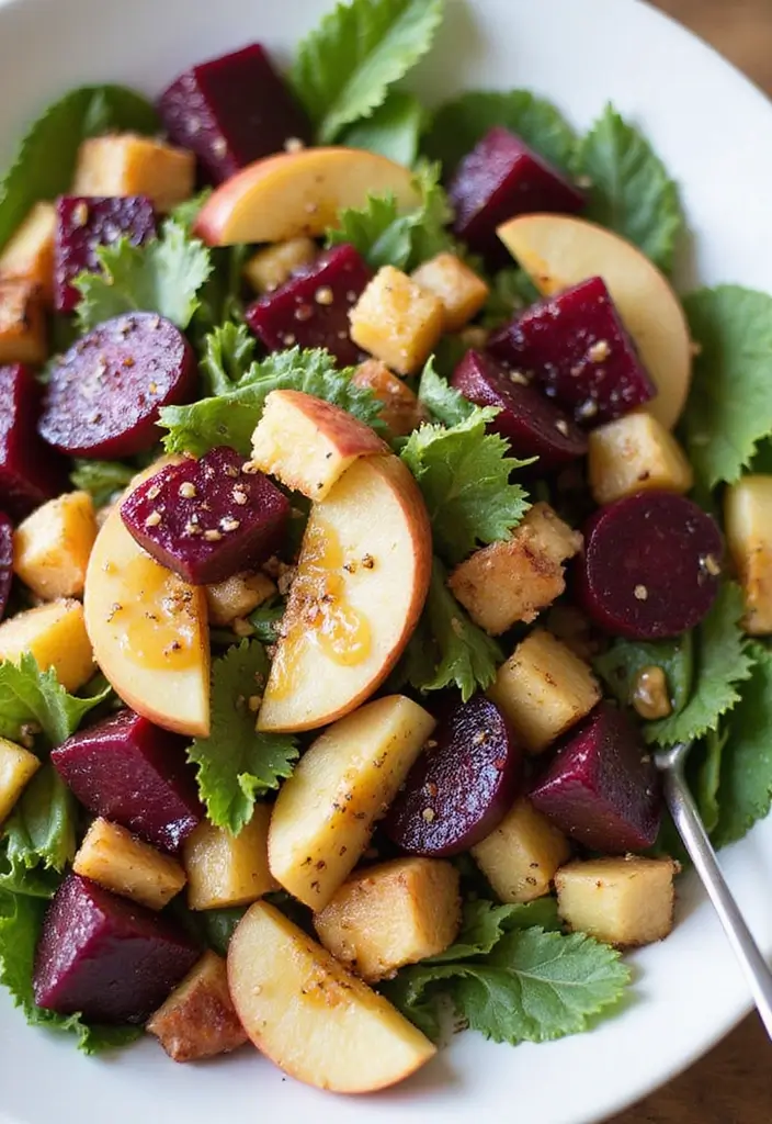 27 Beet and Apple Salad Recipes That Blend Sweet and Earthy Flavors 133 27 Beet and Apple Salad Recipes That Blend Sweet and Earthy Flavors - 27. Beet and Apple Salad with Garlic and Lemon Dressing