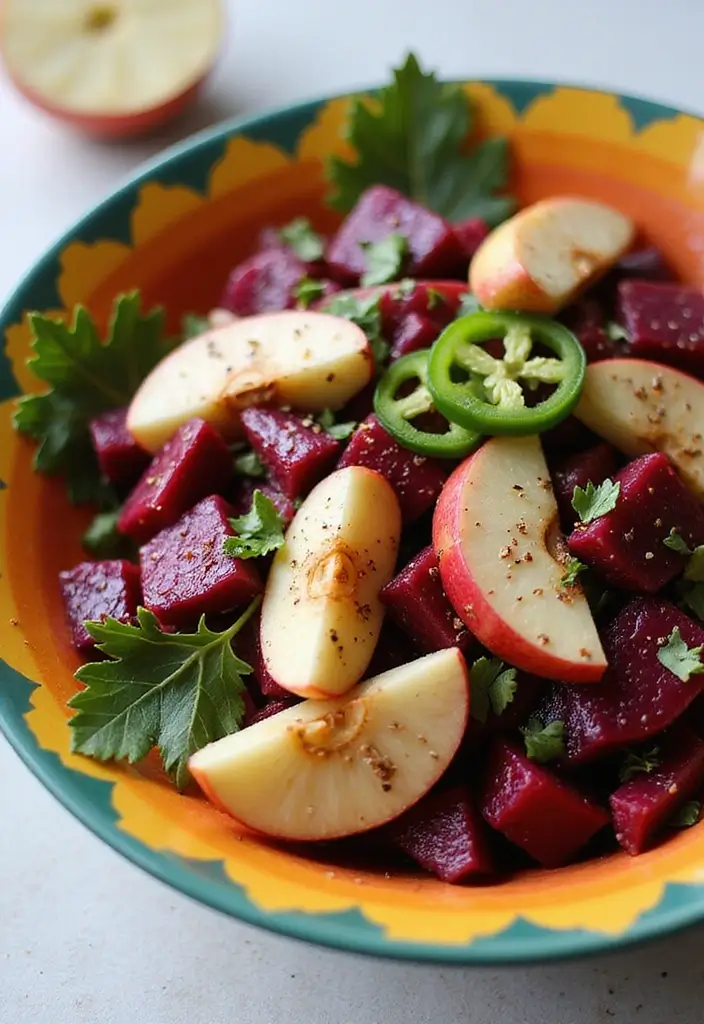 27 Beet and Apple Salad Recipes That Blend Sweet and Earthy Flavors 15 27 Beet and Apple Salad Recipes That Blend Sweet and Earthy Flavors - 3. Sweet and Spicy Beet and Apple Salad