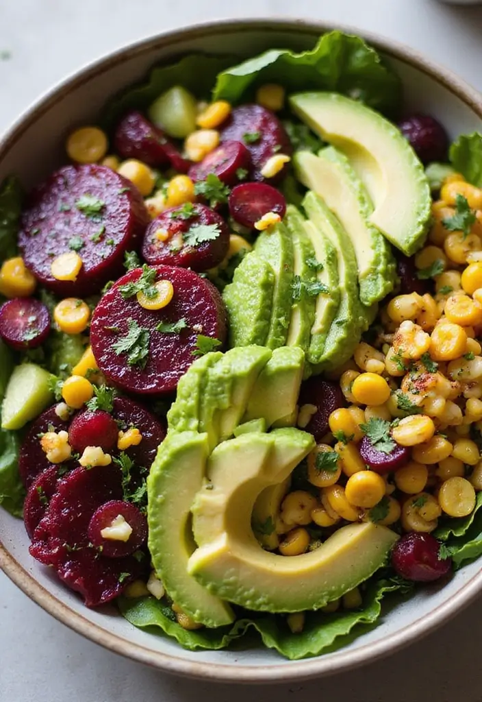27 Beet and Cucumber Salad Recipes Packed with Freshness 88 27 Beet and Cucumber Salad Recipes Packed with Freshness - 18. Beet and Cucumber Salad with Corn and Avocado
