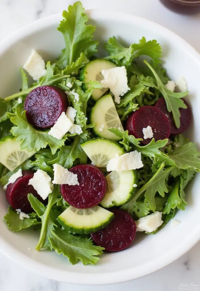 27 Beet and Cucumber Salad Recipes Packed with Freshness 93 27 Beet and Cucumber Salad Recipes Packed with Freshness - 19. Beet and Cucumber Salad with Arugula and Parmesan
