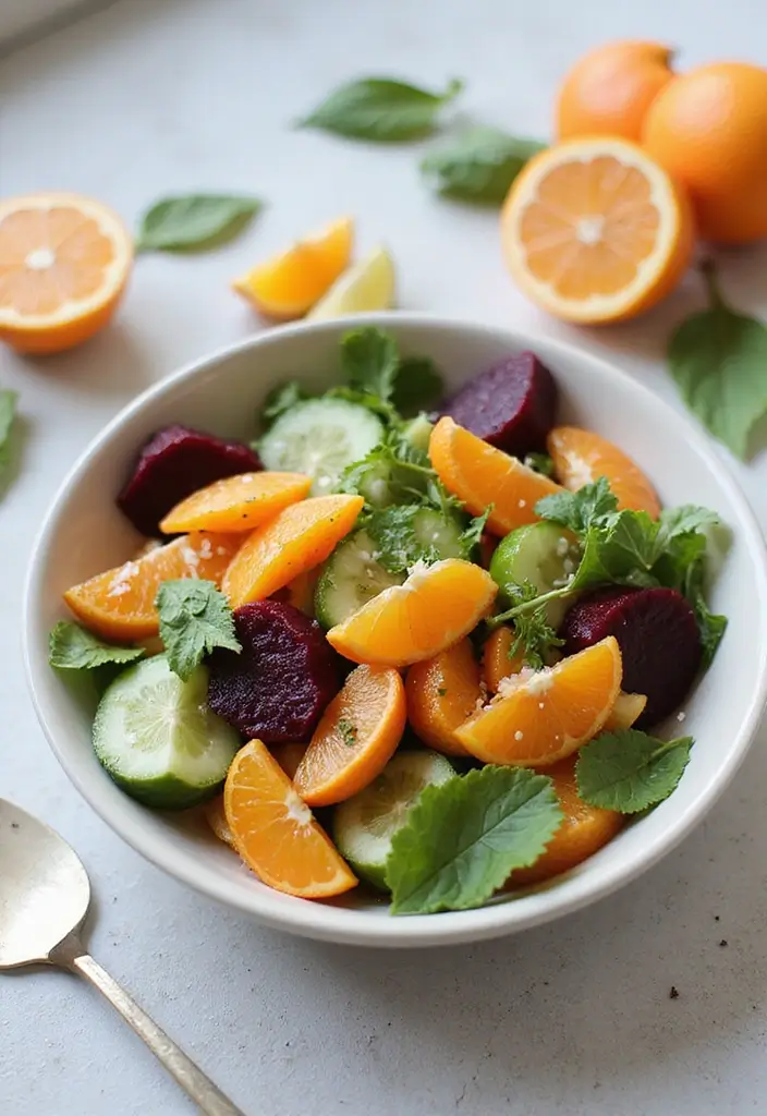 27 Beet and Cucumber Salad Recipes Packed with Freshness 6 27 Beet and Cucumber Salad Recipes Packed with Freshness - 2. Citrus Beet and Cucumber Salad