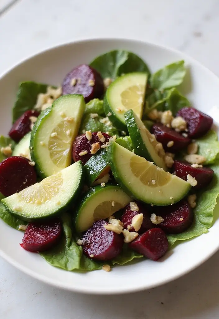 27 Beet and Cucumber Salad Recipes Packed with Freshness 101 27 Beet and Cucumber Salad Recipes Packed with Freshness - 21. Beet and Cucumber Salad with Garlic Lemon Dressing