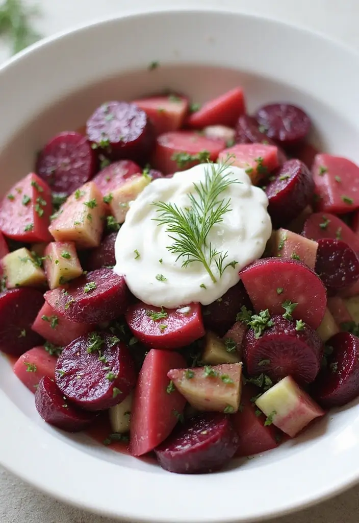 27 Beet and Cucumber Salad Recipes Packed with Freshness 135 27 Beet and Cucumber Salad Recipes Packed with Freshness - 27. Beet and Cucumber Salad with Dill and Sour Cream