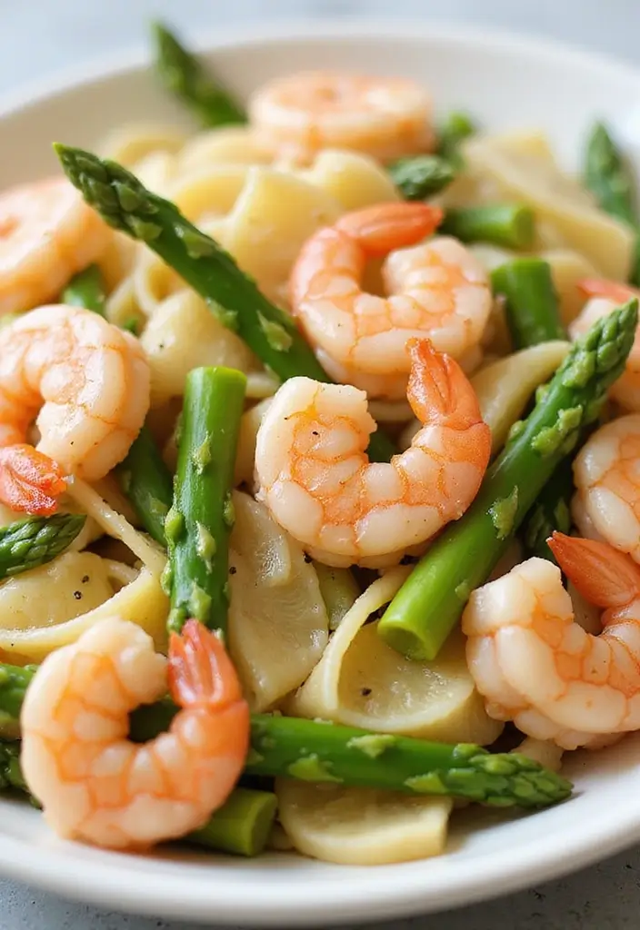 27 Low Cal Pasta Salad Recipes Perfect for Weight Loss Goals 46 27 Low Cal Pasta Salad Recipes Perfect for Weight Loss Goals - 10. Shrimp and Asparagus Pasta Salad