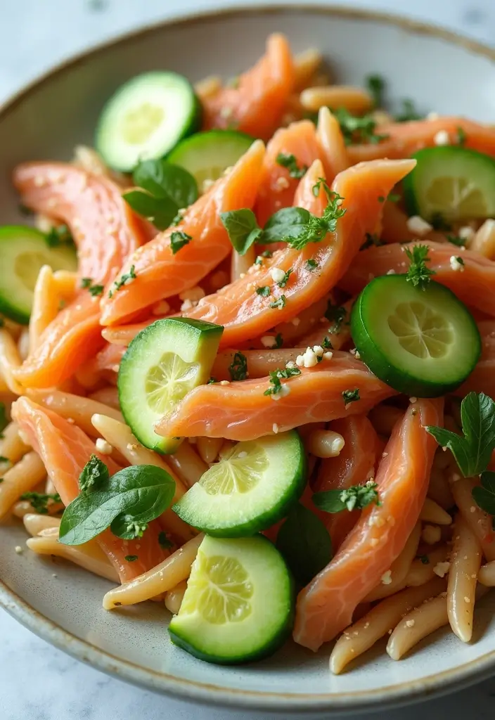 27 Low Cal Pasta Salad Recipes Perfect for Weight Loss Goals 91 27 Low Cal Pasta Salad Recipes Perfect for Weight Loss Goals - 17. Smoked Salmon Pasta Salad