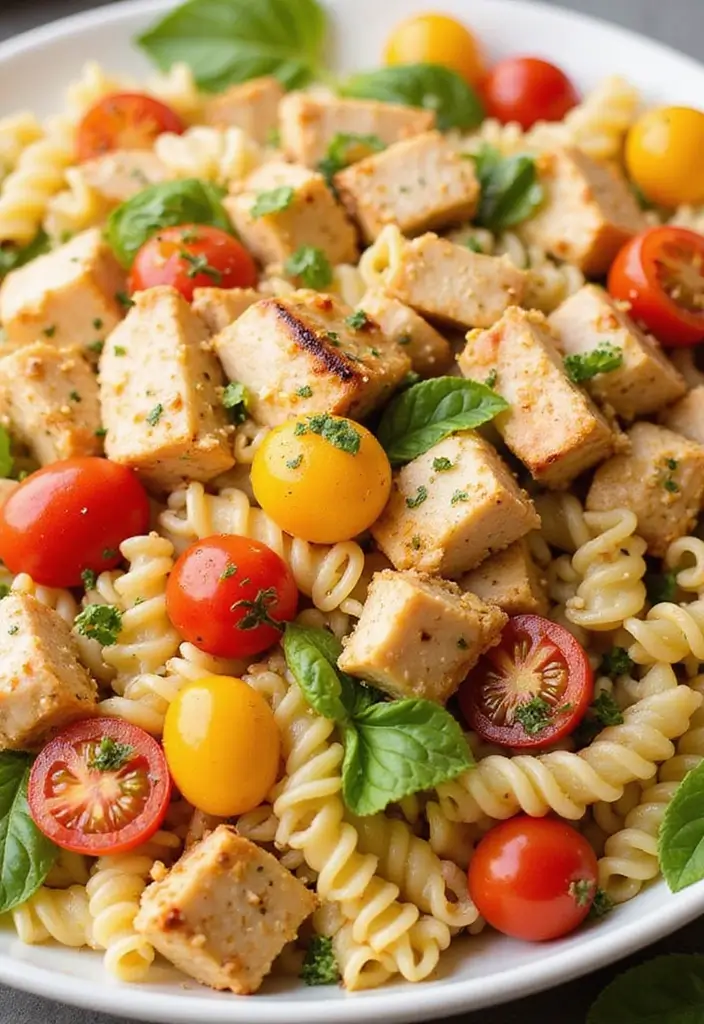 27 Low Cal Pasta Salad Recipes Perfect for Weight Loss Goals 118 27 Low Cal Pasta Salad Recipes Perfect for Weight Loss Goals - 22. Honey Mustard Chicken Pasta Salad