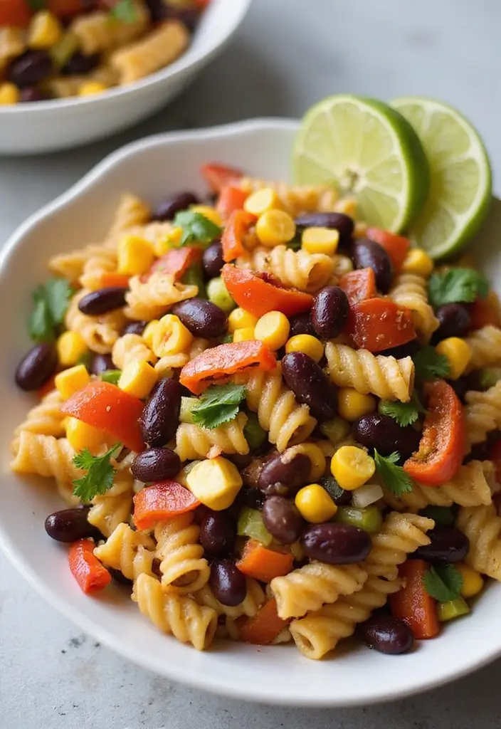 27 Low Cal Pasta Salad Recipes Perfect for Weight Loss Goals 26 27 Low Cal Pasta Salad Recipes Perfect for Weight Loss Goals - 6. Southwest Black Bean Pasta Salad