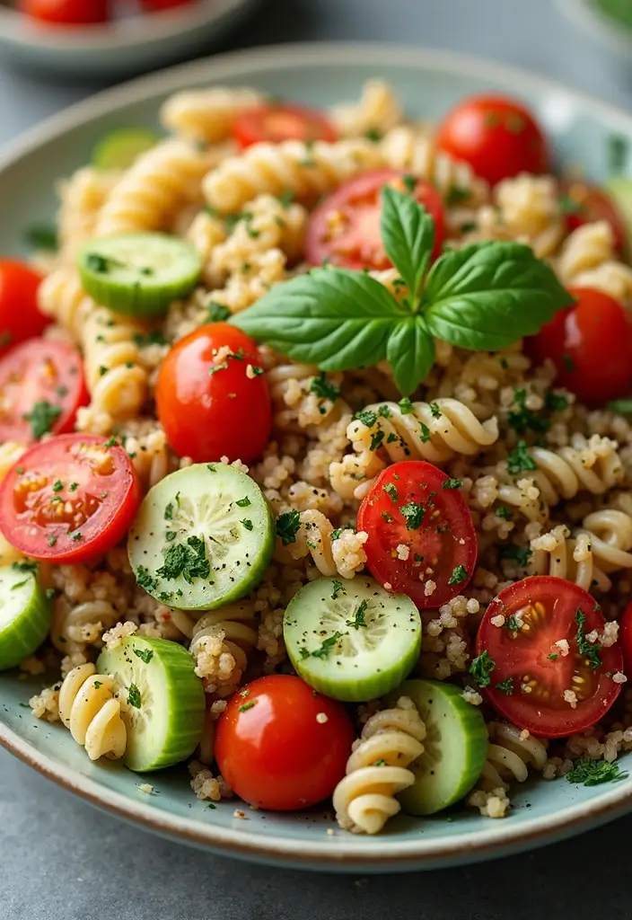 27 Low Cal Pasta Salad Recipes Perfect for Weight Loss Goals 36 27 Low Cal Pasta Salad Recipes Perfect for Weight Loss Goals - 8. Quinoa and Pasta Salad Combo