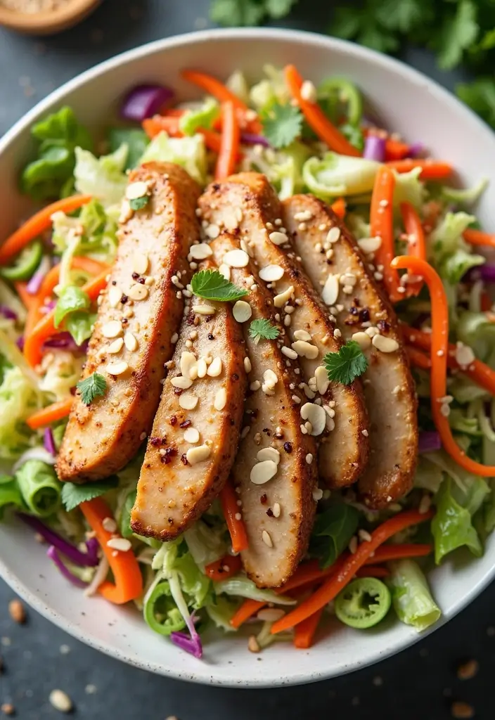 27 Low Carb High Protein Salad Recipes to Keep You Fit and Full 50 27 Low Carb High Protein Salad Recipes to Keep You Fit and Full - 10. Asian Chicken Salad