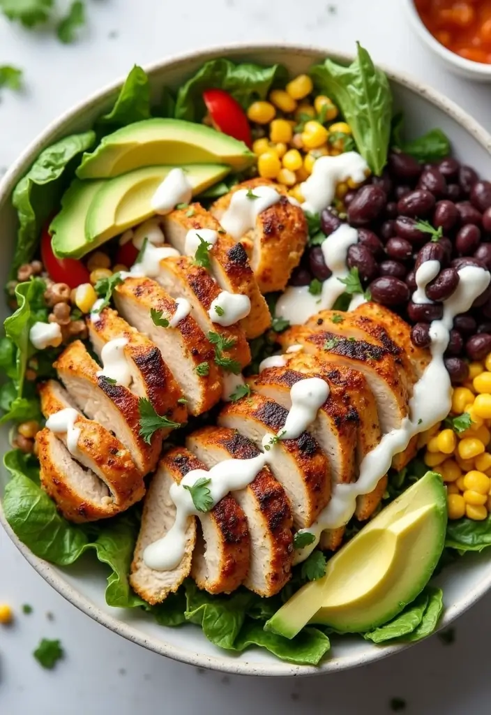 27 Low Carb High Protein Salad Recipes to Keep You Fit and Full 72 27 Low Carb High Protein Salad Recipes to Keep You Fit and Full - 14. Southwest Chicken Salad